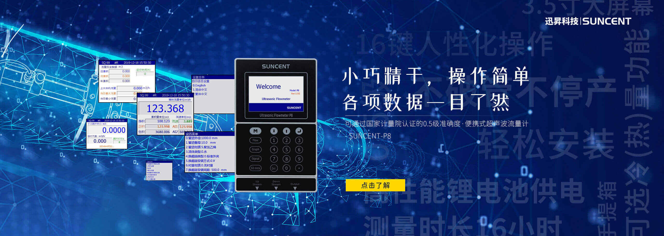 夾鉗式超聲波流量計 夾鉗式超聲波流量計