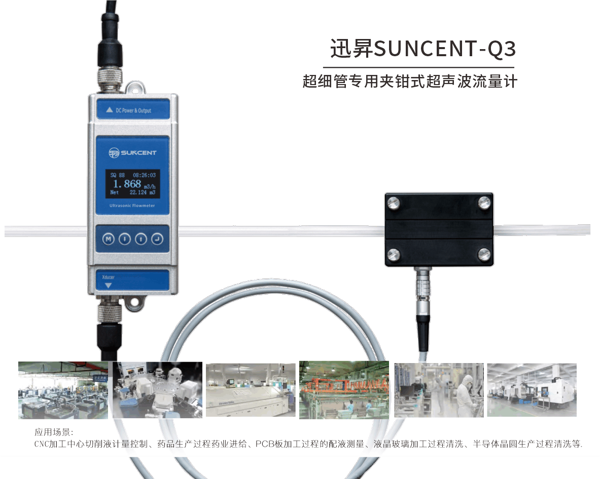 超細(xì)管專用夾鉗式超聲波流量計(jì)| Q3